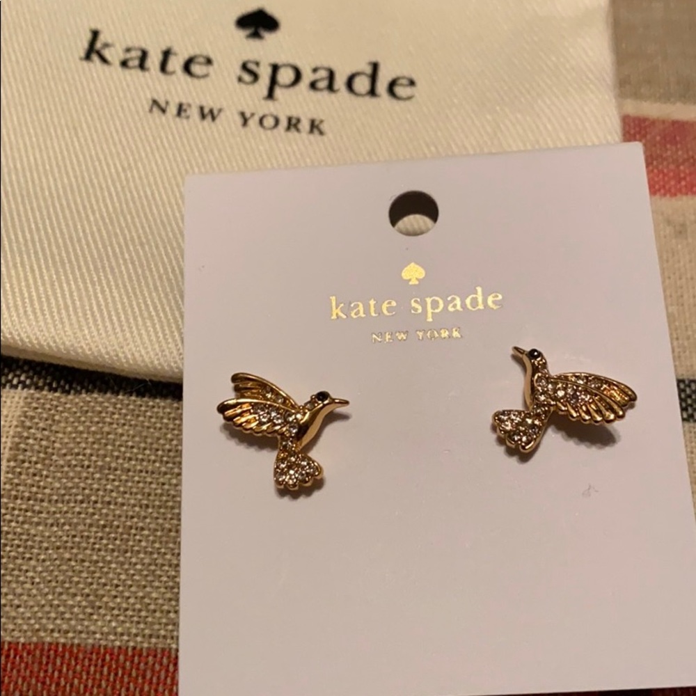 Kate spade hummingbird earrings NWT